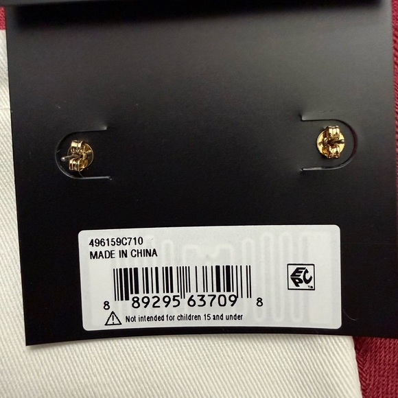 Coach Gold Heart Earrings - Picture 3 of 3